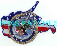 WEST VIRGINIA,FBI NATIONAL ACADEMY 1 STATE SHAPED